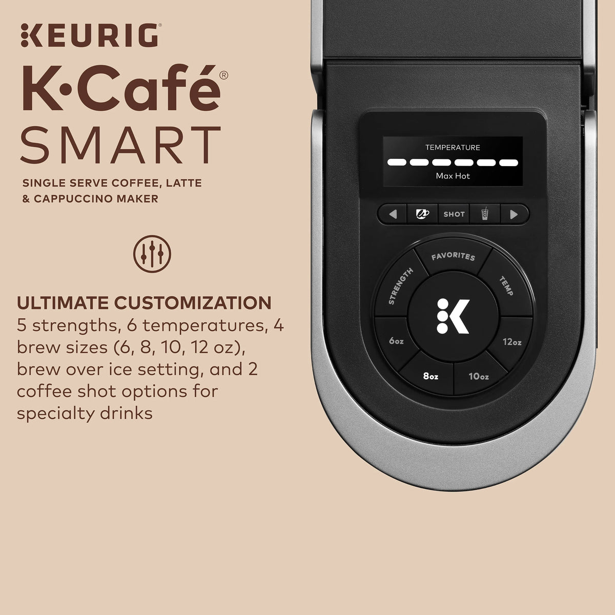Single Serve K-Cup Pod Coffee Latte and Cappuccino Maker Black L607