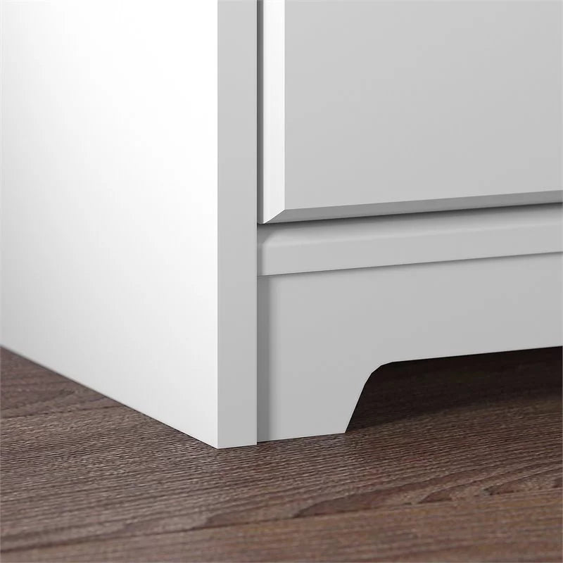 White 2 Drawer Wood Filing Cabinet Set of 2 S723281