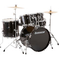 5-Piece Drum Set with Hardware and Cymbals Black Sparkle X9832