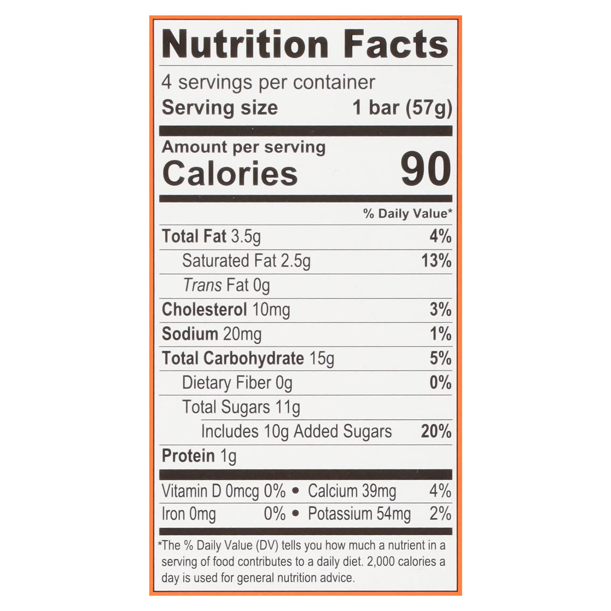 Organic Orange Cream Ice Cream Bars, 3 Fl Oz, 4 Count I64572