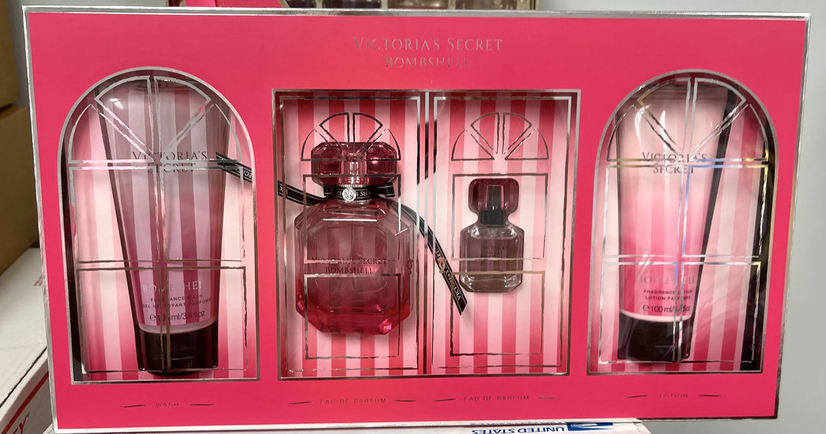 4 Pc Perfume Body Wash & Lotion Gift Set Z16464