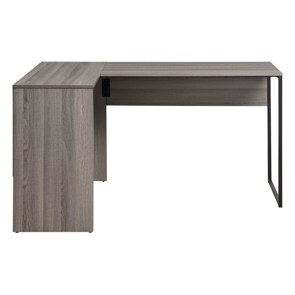 L-Shape Desk in Farm Oak Finish W23101