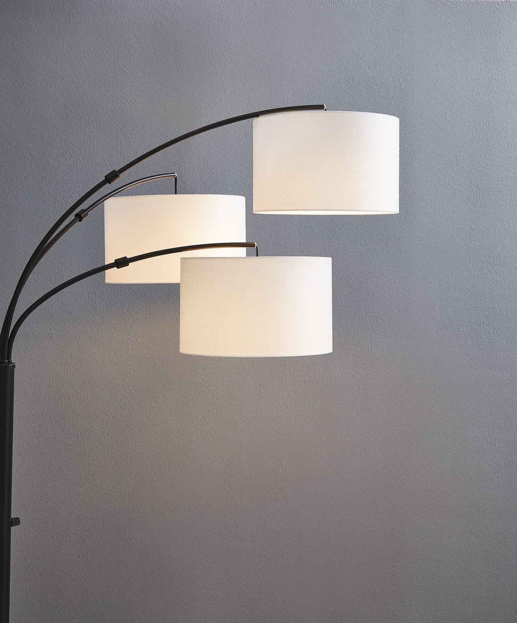 Matte Black 3 Head Arc Floor Lamp D584789