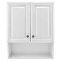 Framed Surface-Mount Bathroom Medicine Cabinet In White S8219