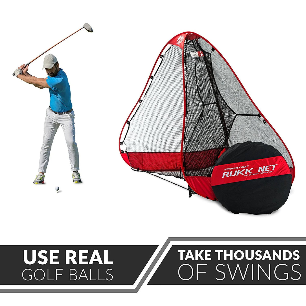 Pop-up Golf Net with Ball Return C5833