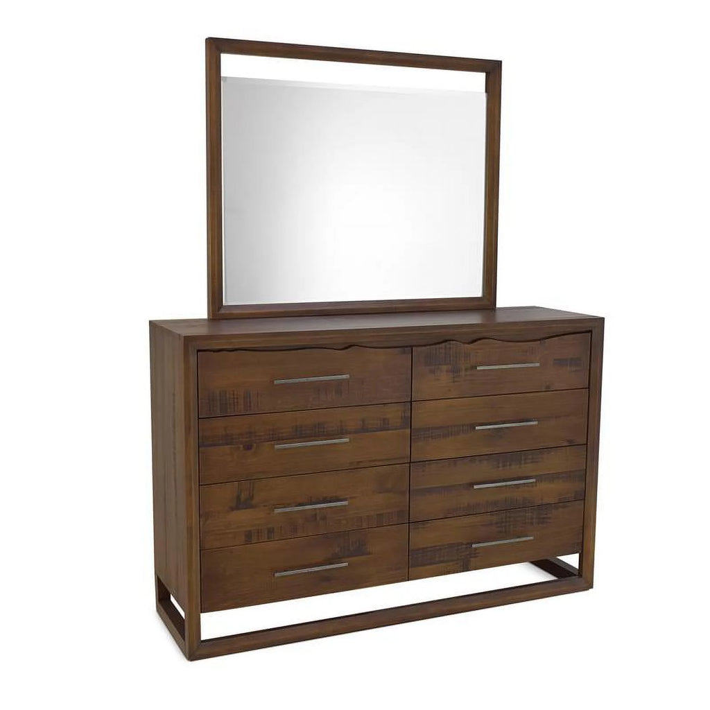 King Size Mocha Brown Wood Bedroom Set N30202