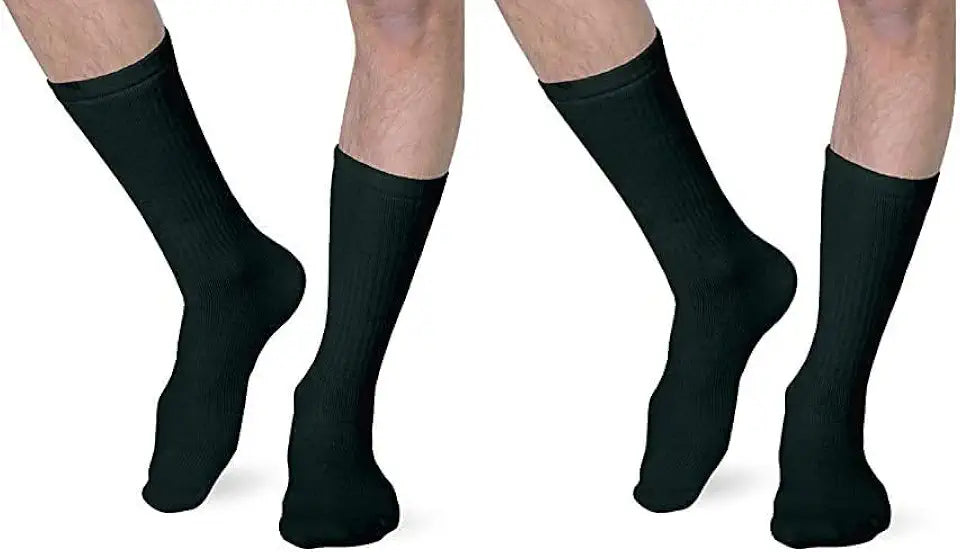Black Mild Compression Diabetic Socks Size 12-14 XL Pack of 2 N9986