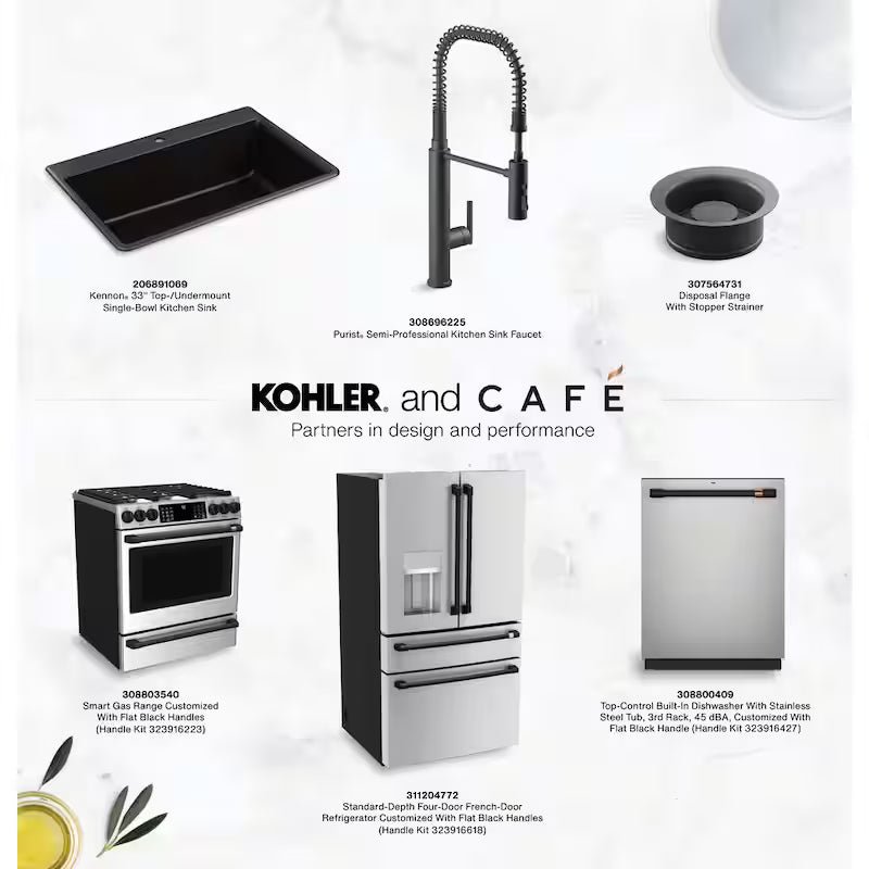 4 Door French Door Refrigerator with Convertible Middle Drawer P184
