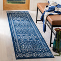 Navy Ivory 2' x 7' Runner Rug X24543