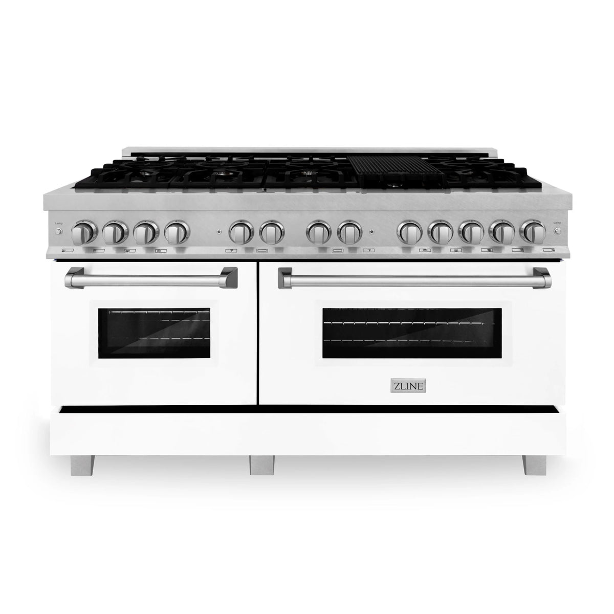60 In. Dual Fuel Range with White Matte Door J37413