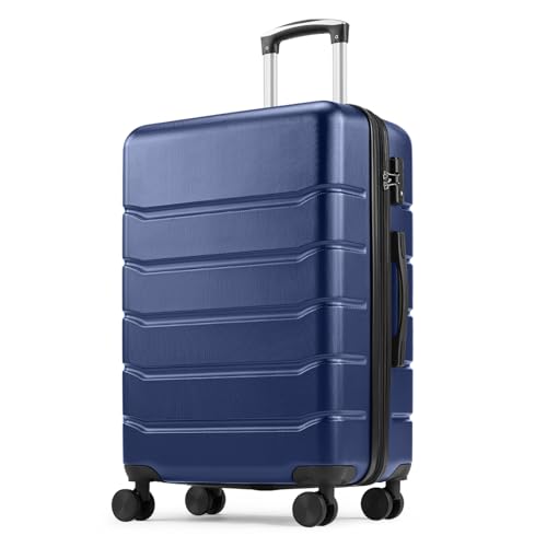 Navy Blue 24 Inch Hard Shell ABS Spinner Luggage F1427