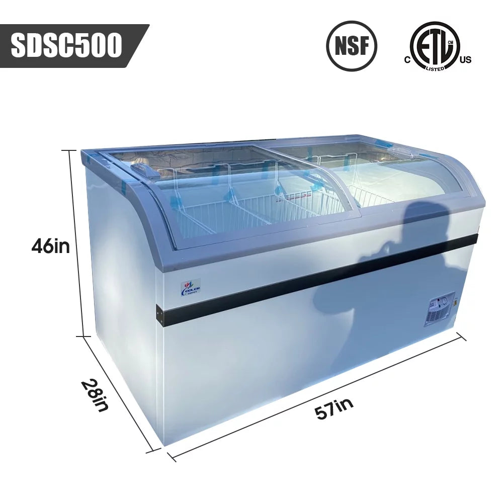 18 Cu.Ft Glass Door Chest Freezer T903891