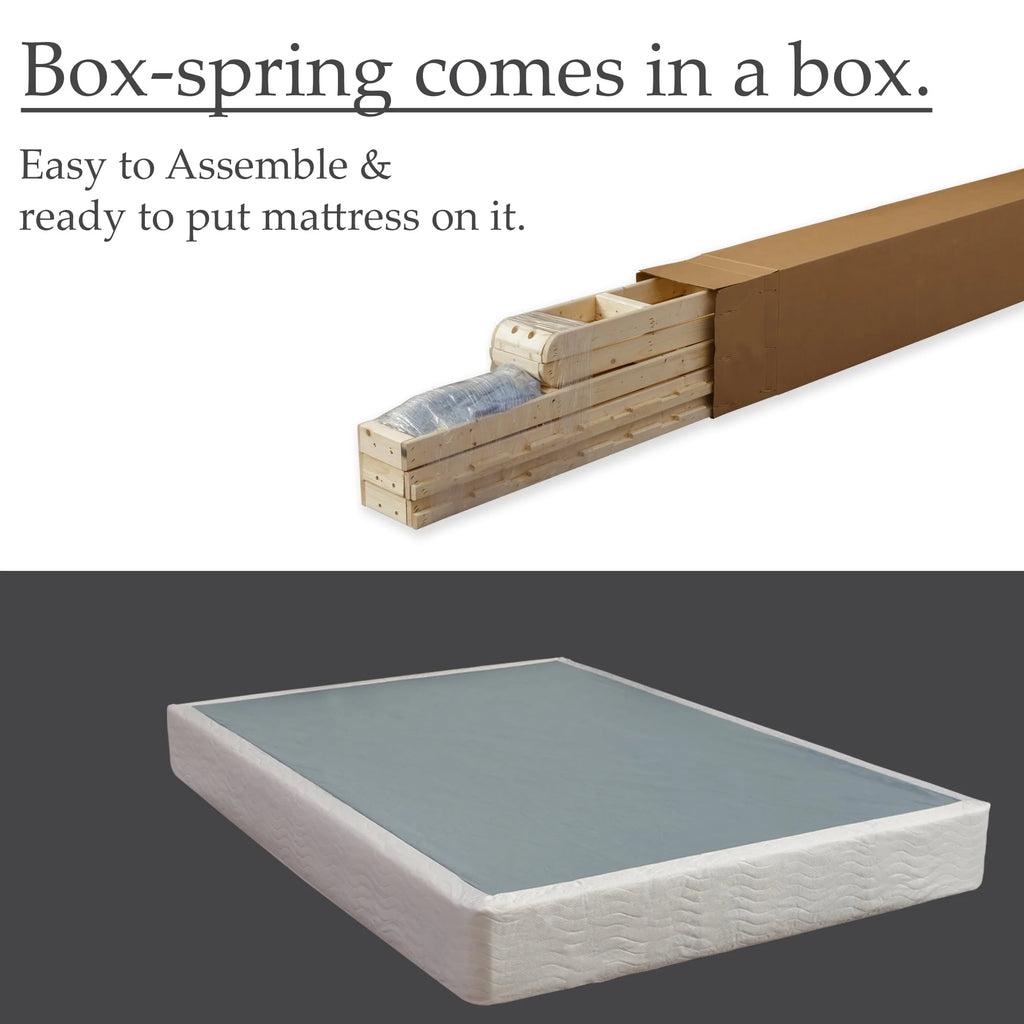 5-inch Sturdy Wood Box Spring Queen Q3968